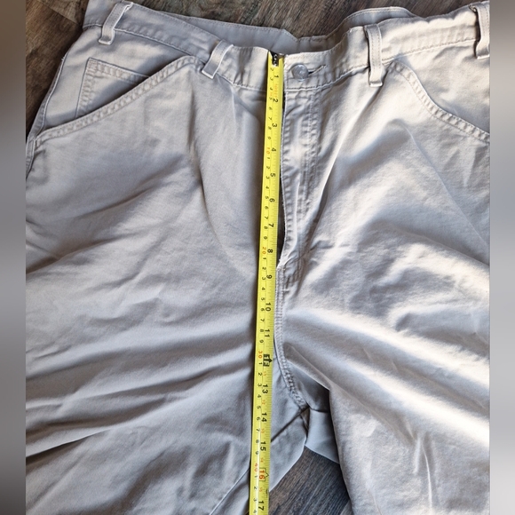 Vintage L2 Levis Cream/Light Tan Shorts size 38 - Picture 15 of 16